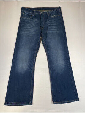 Levi's 527 Jeans Men 36x30 Bootcut Blue Denim Slim Boot Fit Classic